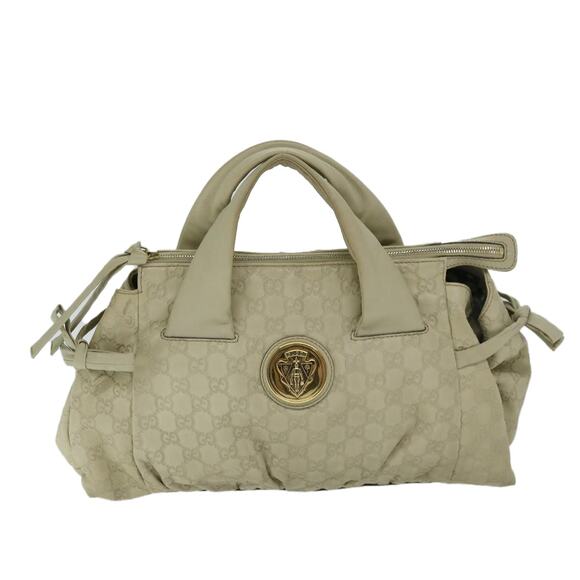 GUCCI Guccissima GG Canvas Hand Bag Beige - Picture 13 of 16